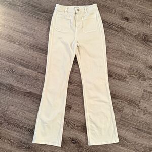 Mint Velvet Neutral Wash Relaxed Bootcut Patch Pocket